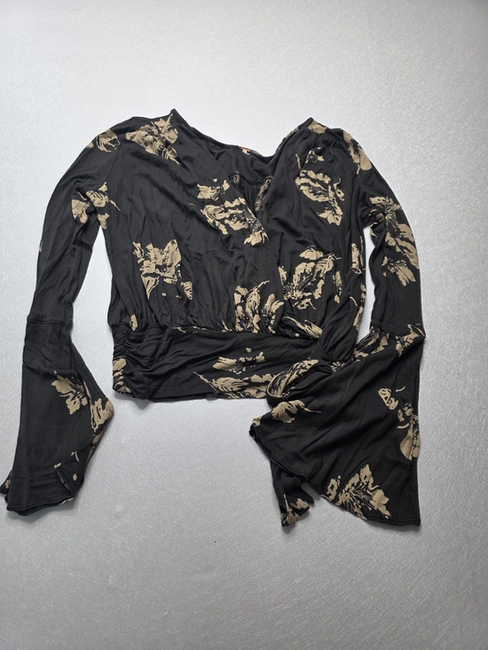 Free People Tops - Free People Fiona Boho Floral Wrap Top, Size L